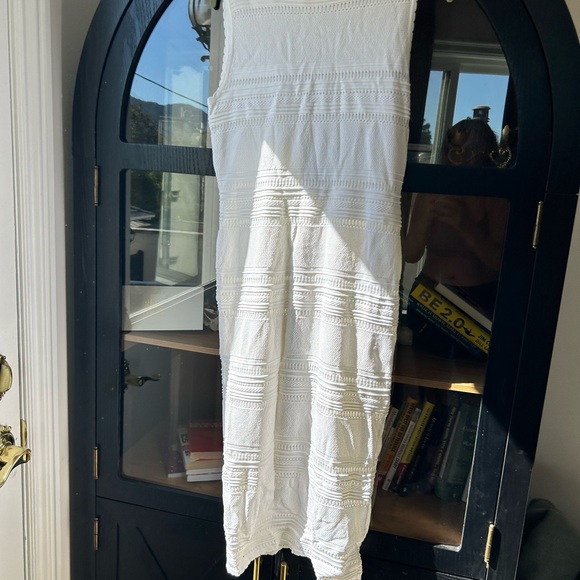 Torn by Ronny Kobo Dresses & Skirts - Torn by Ronny Kobo White Textured Pencil Skirt